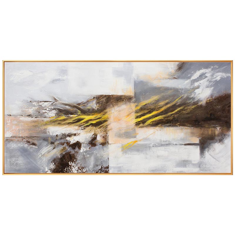 Modern And Simple Horizontal Version Of Abstract Painting hand-painted Decorative Painting The Living Room Wall Restaurant Entra27inx54in,No Frame