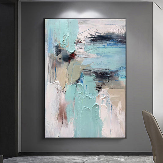 Modern Canvas Wall Art Decorative Large Hand Painted Abstract Oil Painting On Canvas For Living Room,31inx47in,No Frame
