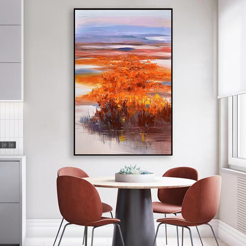 Original Pure Hand painted Oil Painting Living Room Modern Large Size Three dimensional Abstract Custom Decorative,31inx47in,No Frame