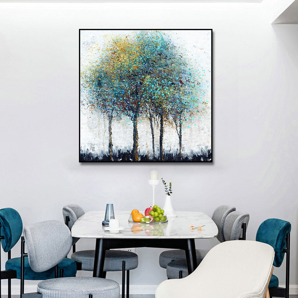Colorful Tree Wall Art Pictures Abstract Landscape Paintings On Canvas  Hand Painted Oil Painting For
