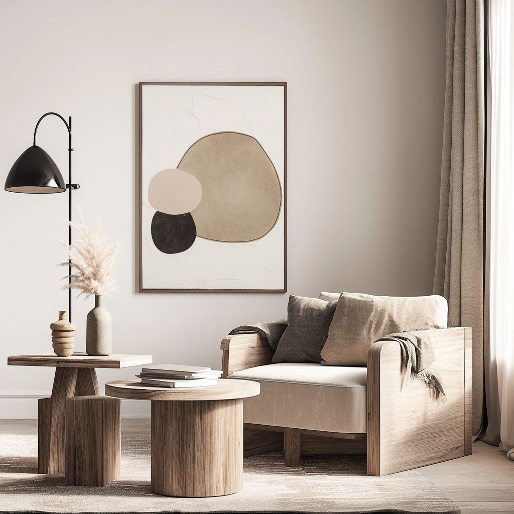Handpainted Abstract Wall Art Painting Decorative Painting Aisle Corridor Mural Mooring Hanging Painting black white grey  31inx47in,No Frame