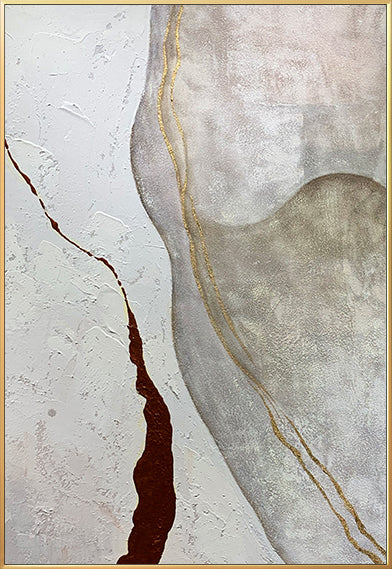 Handmade Abstract Oil Painting Acrylic Texture Wall Art On Canvas Hanging Mural Living Room Sofa Picture,31inx47in,No Frame