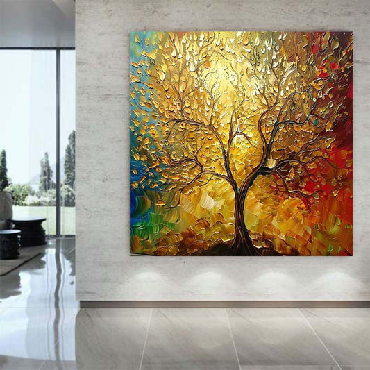 Abstract Handmade Oil Painting Modern Minimalist Home Living Room Decoration Painting,31inx31in,No Frame