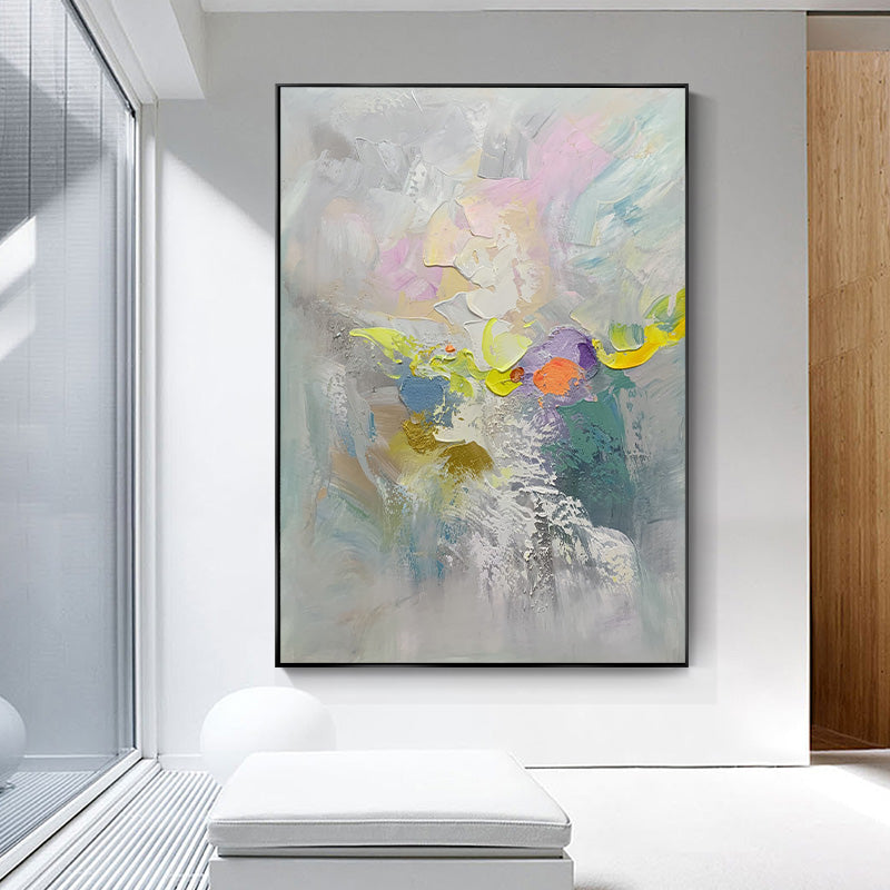 Paintings Wall Decor No Frame Living Room Pure Hand Drawn Oil Painting On Canvas Beautiful Colorful,31inx47in,No Frame