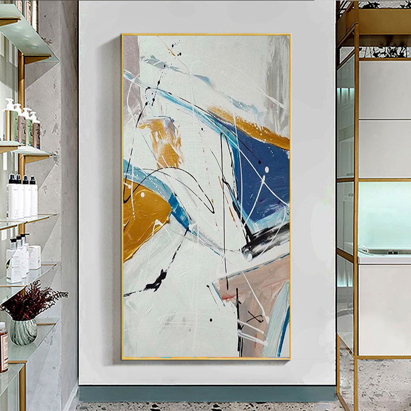 Living Room Bedroom Modern Home Abstract Decorative Painting Large Mural Simple Canvas Painting,31inx47in,No Frame