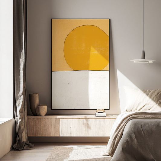 Handpainted Abstract Wall Art Painting Decorative Painting Aisle Corridor Mural Mooring Hanging Paintingyellow1inx47in,No Frame