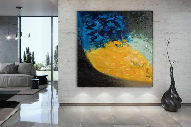 LargeModernWallArtPaintingLargeAbstractPaintingPaintingWallArtLargeWallArtExtraLarge   31in,No Frame