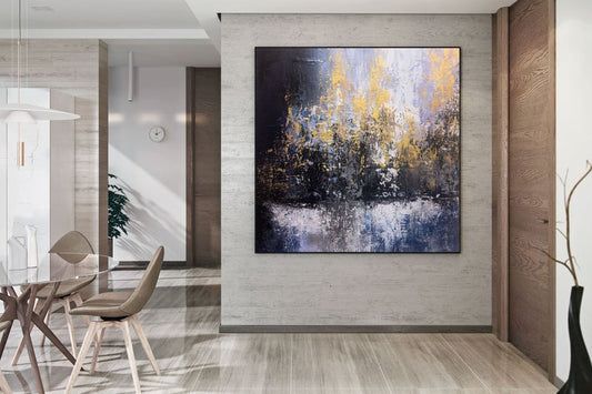 Extra Large Wall Art On Canvas Original Abstract Paintings Contemporary Art Mdoern Living Room Decor Office Oversize Artworks31in,No Frame