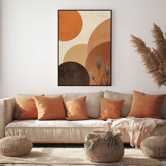 Handpainted Abstract Wall Art Painting Decorative Painting Aisle Corridor Mural Mooring Hanging Painting pink orange black 31inx47in,No Frame