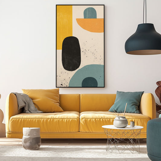 Minimalism Abstract Handmade Oil Painting Modern Home Living Room Decoration Painting,27inx54in,No Frame