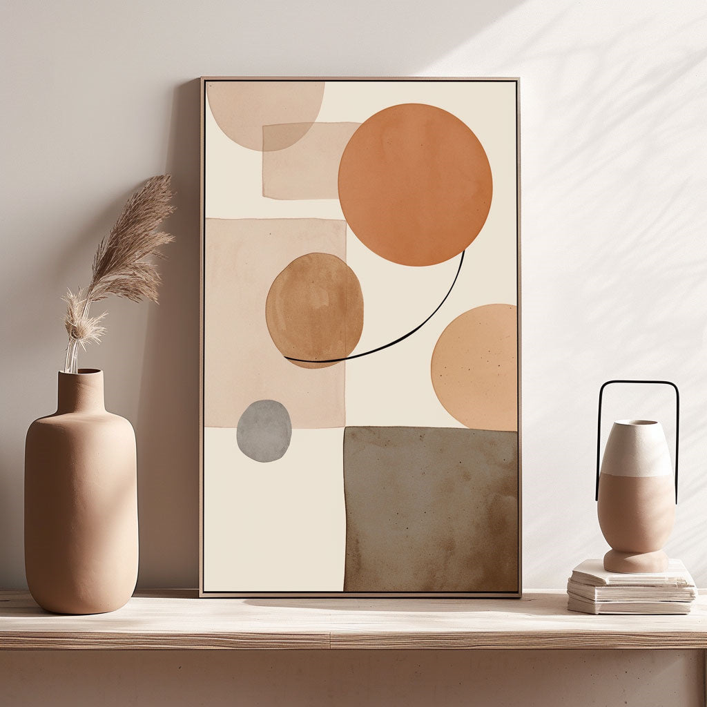 Handpainted Abstract Wall Art Painting Decorative Painting Aisle Corridor Mural Mooring Hanging Paintingwhitepink1inx47in,No Frame