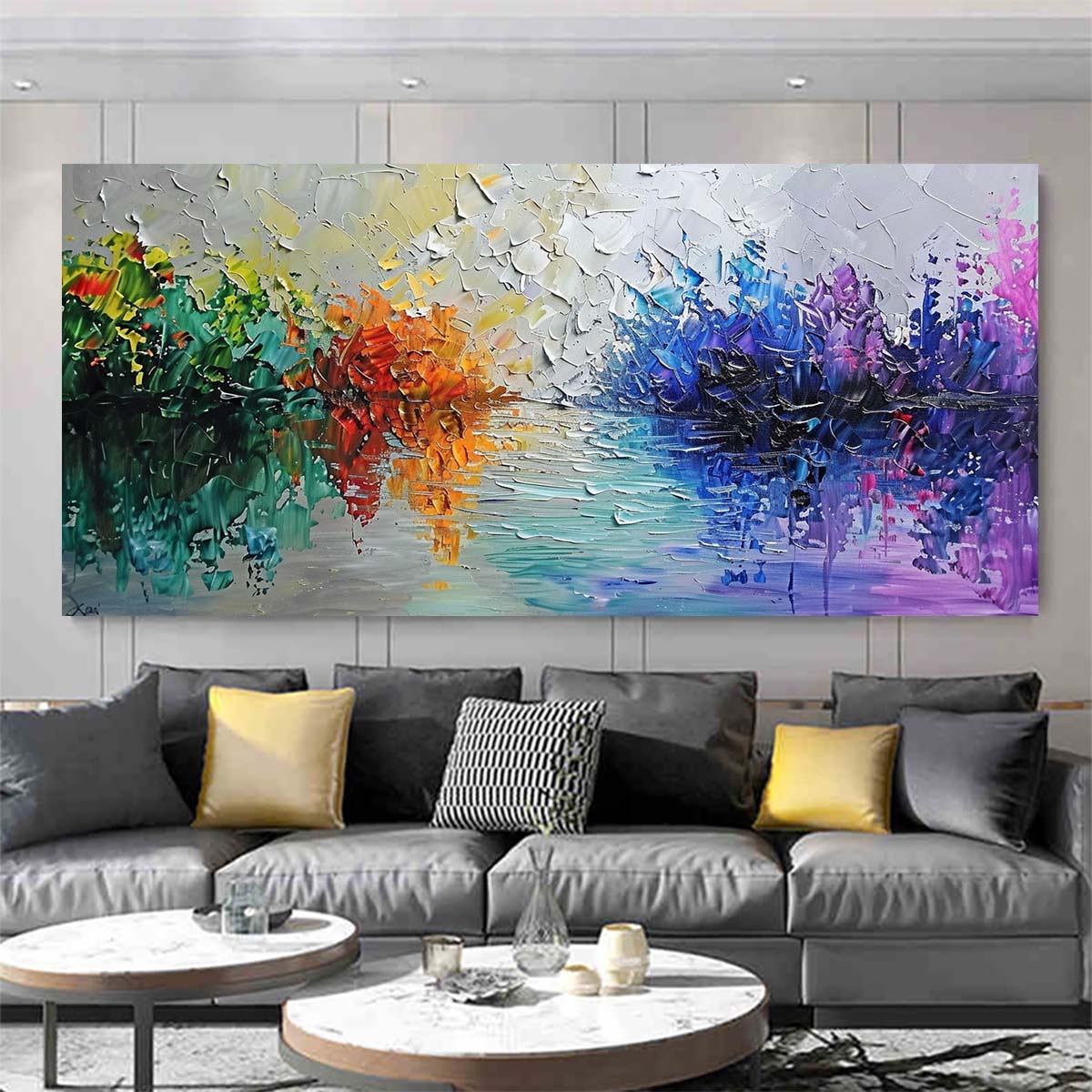 Original creation Landscape Hand painted Oil Painting Canvas Wall Art For Home Living Room Unframed/Rolled #042