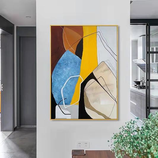 Painting Wall Pictures Abstract Artwork Large Canvas Art Amazing Modern Home Decor Oversize Painting For Living Room,31inx47in,No Frame
