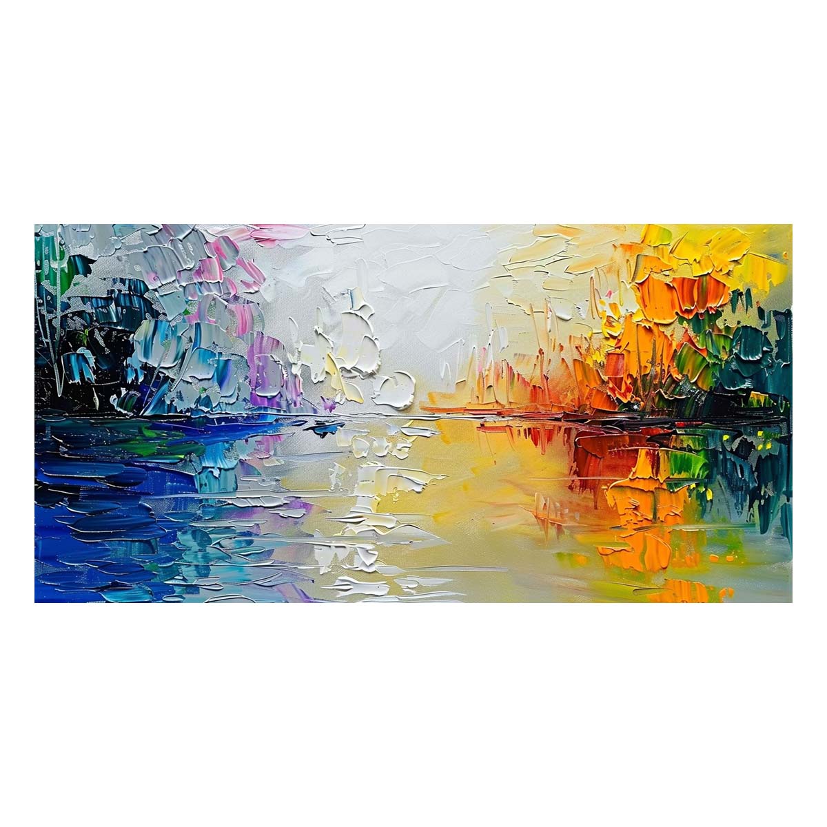 Original creation Landscape Hand painted Oil Painting Canvas Wall Art For Home Living Room Unframed/Rolled #030