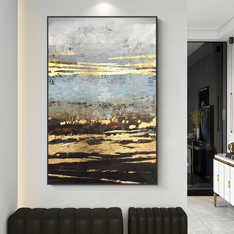 Beautiful Painting Artistic Abstract Paintings Handpainted Oil Painting On Canvas Large Modern Coffeehouse Decoration,31inx47in,No Frame