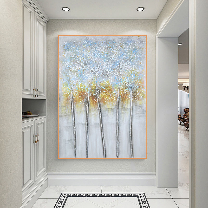 Pretty Abstract Art Oil Painting On Canvas Large Handmade Wall Art Modern Reception Room Decoration The,31inx47in,No Frame