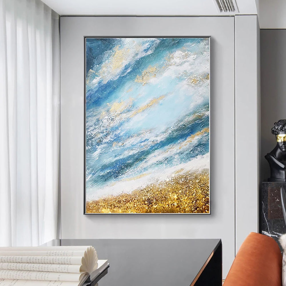Handmade Abstract Art Oil Painting Home Decor Sky Picture Canvas Painting Wall Art Hand Painted Landscape
