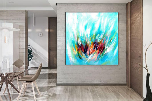 LargeAbstractPaintingWallArtDecorExtraLargeWall-ArtOriginalPaintingsOnCanvasOfficeDecor   31in,No Frame