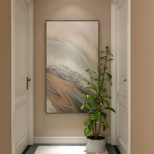 New Abstract Texture Simple Color Design Wall Decorative Canvas Oil Painting Hand Painted Fine Art,31inx47in,No Frame