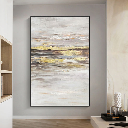 Beautiful Painting Artistic Abstract Paintings Handpainted Oil Painting On Canvas Large Modern Coffeehouse Decoration,31inx47in,No Frame