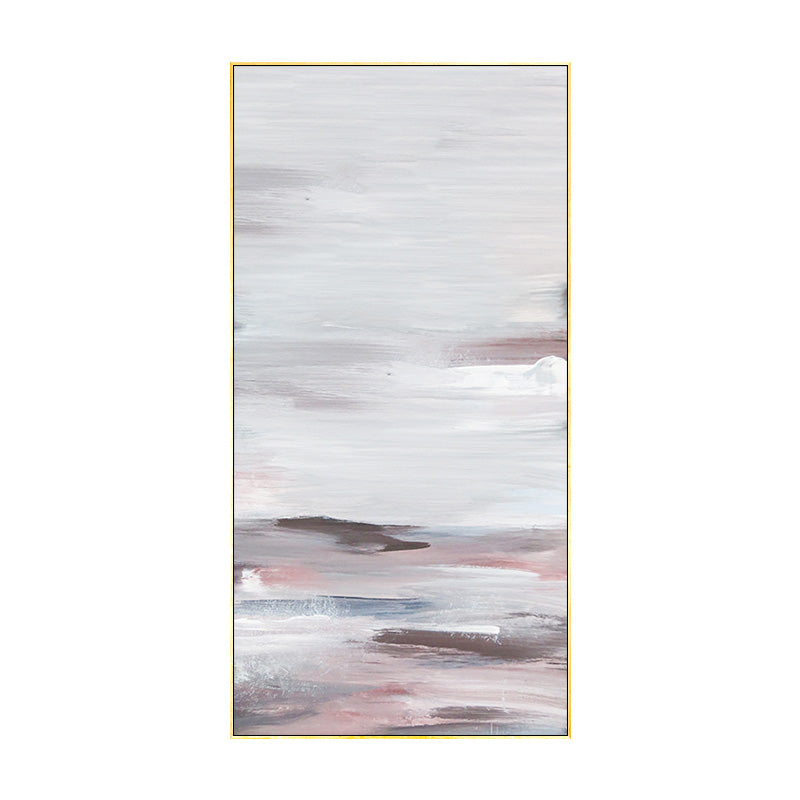Minimalist Style Decorative Painting Bedroom Painting Corridor Entrance Vertical Hanging Painting Hand-Painted Abstract Pattern27inx54in,No Frame