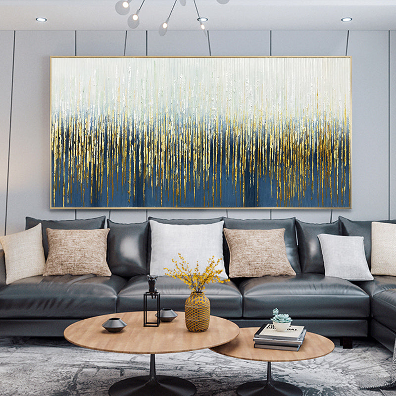 Pure hand-painted Oil Painting Decorative Painting The Living Room Sofa Backdrop Mural Extravagant Light Horizontal Version Of T 27inx54in,No Frame