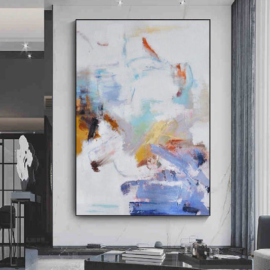 Pure Hand painted Canvas Oil Painting Handmade Color Abstract Painting Living Room Wall Painting Home Decoration,31inx47in,No Frame