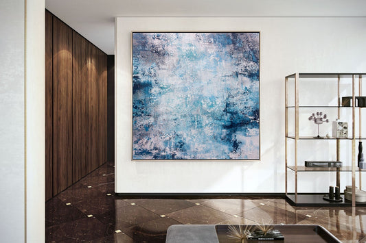 ExtraLargeWallArtPaletteKnifeArtworkOriginalPaintingCanvasModernWallDecorContemporaryAbstractPainting 31in,No Frame