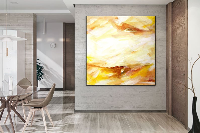 LargeAbstractPaintingLargeAbstractArt-OnCanvasLivingRoomPaintingAbstractAbstractCanvasWallArt  31in,No Frame