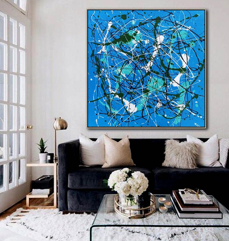 LargeAbstractWallArtOversizedCanvasArtLargeAbstractPaintingModernWallArtCanvasLargeCanvas 31in,No Frame