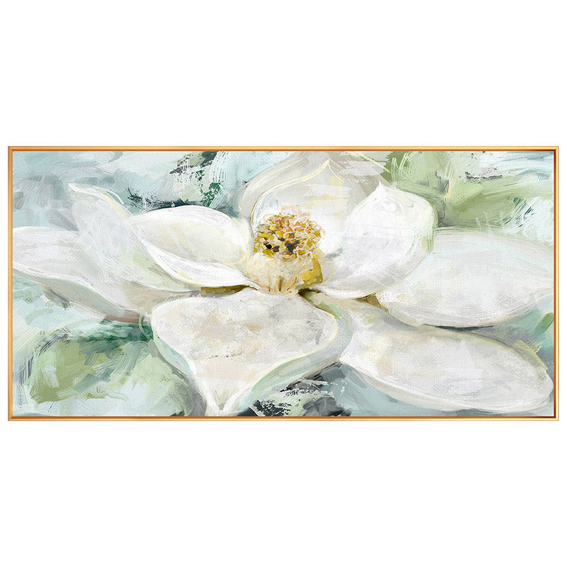 Chinese-style Horizontal Version Of The Flower Painting Decorative Painting Minimalist Living Room Wall Paintings Den Entrance M27inx54in,No Frame