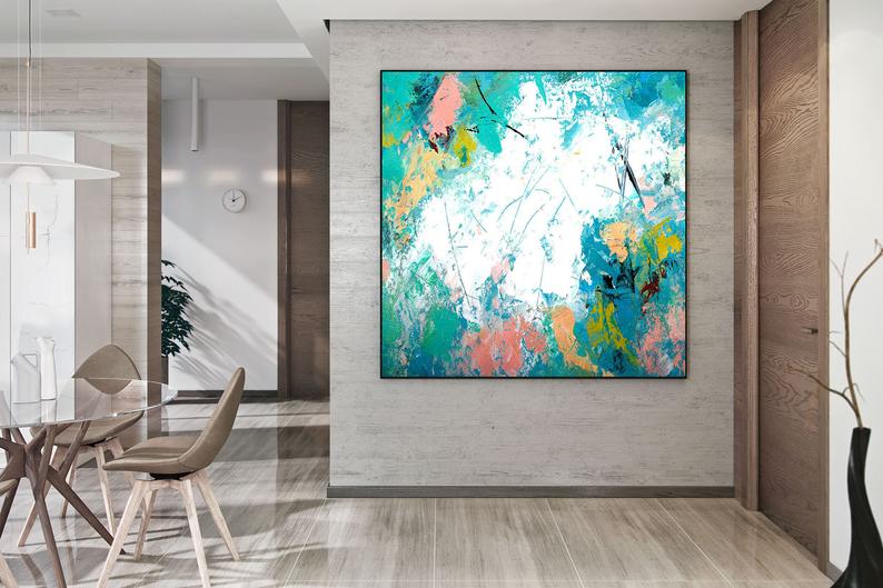 OriginaAbstractArtPaintingsOnCanvasLivingRoomWallArtAcrylicPaintingOilPaintingModernWall   31in,No Frame