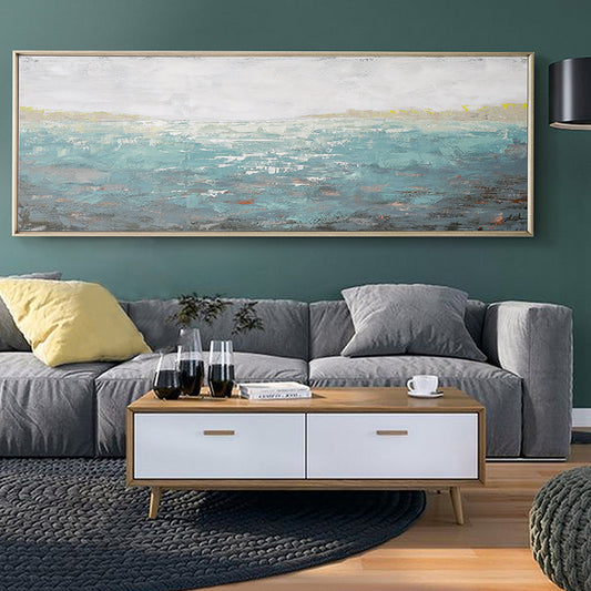 Original hand-painted Oil Painting Decorative Painting Custom Living Room Bedroom Sofa Decorative Painting Abstract Oil Painting27inx54in,No Frame