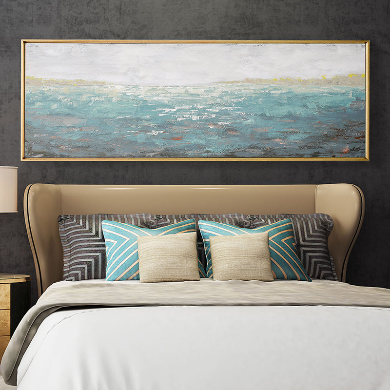 Original hand-painted Oil Painting Decorative Painting Custom Living Room Bedroom Sofa Decorative Painting Abstract Oil Painting27inx54in,No Frame