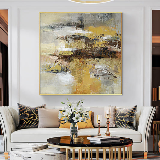 Hand Painted Oil Painting Fashion Abstract Wall Pictures Canvas Decor Art Unframed Canvas Paintings Art,31inx31in,No Frame