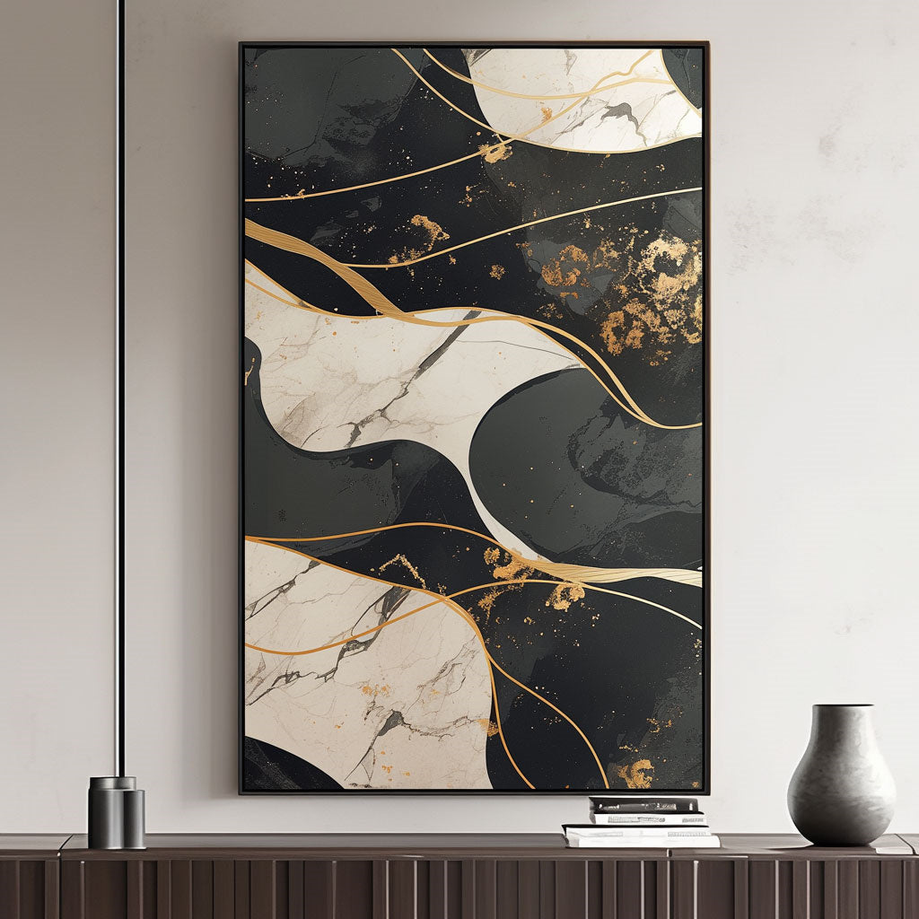 Minimalism Abstract Handmade Oil Painting Modern Home Living Room Decoration Painting,27inx54in,No Frame