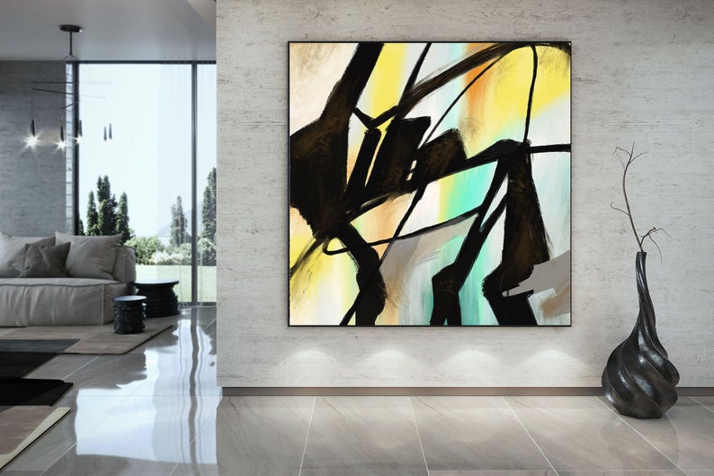 Original Abstract Painting Extra Large Wall Art On Canvas Hand Painted Contemporary Abstract Art Painting On Canvas Modern Art31in,No Frame