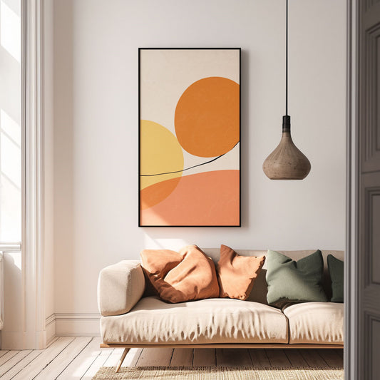 Minimalism Abstract Handmade Oil Painting Modern Home Living Room Decoration Painting,27inx54in,No Frame