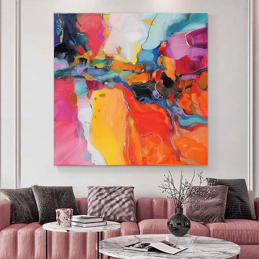 Original creation Abstract Hand painted Oil Painting Canvas Wall Art For Home Living Room Unframed/Rolled #003