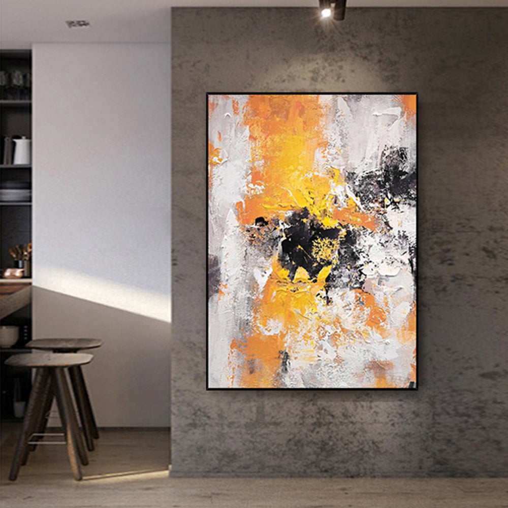 Modern Abstract Oil Painting On Canvas Wall Art Large Size Paintings Living Room Decoration Heavy Texture,31inx47in,No Frame