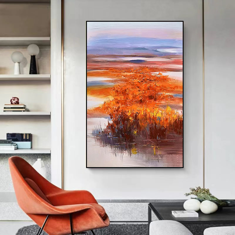 Original Pure Hand painted Oil Painting Living Room Modern Large Size Three dimensional Abstract Custom Decorative,31inx47in,No Frame