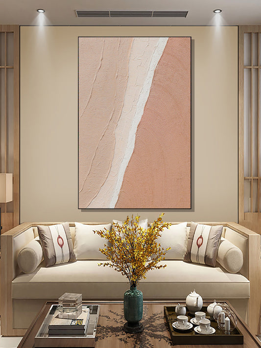 Unframed Wall Canvas Abstract Oil Painting Textured Acrylic Modern Paintings Art Picture For Modern Wall Decoration,31inx47in,No Frame