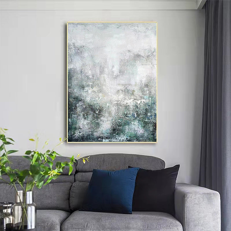 Pure Hand painted Abstract Oil Painting Modern Minimalist Aisle Decoration Painting Hotel Living Room Sofa Large,31inx47in,No Frame