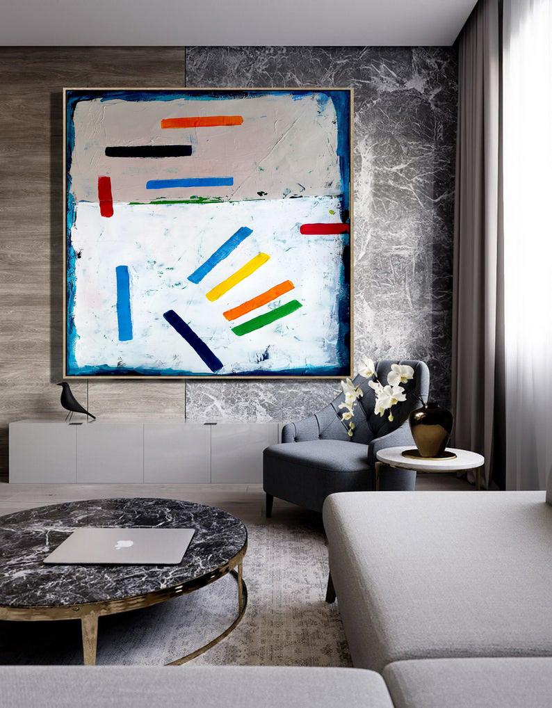 ModernArtAbstractPaintingCanvasWallArtDecorPaintingOnCanvasOriginalPainting 31in,No Frame