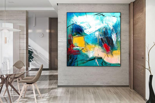 OriginalAbstractPaintingWallArtDecorAbstractArtOversizedWallArtModernDormDecorExtraLarge 31in,No Frame