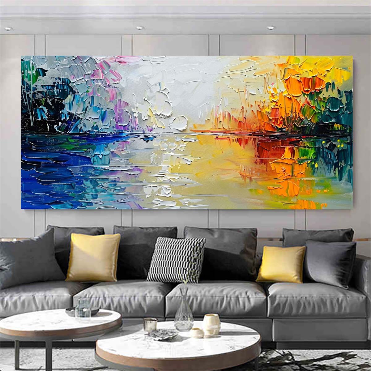 Original creation Landscape Hand painted Oil Painting Canvas Wall Art For Home Living Room Unframed/Rolled #030