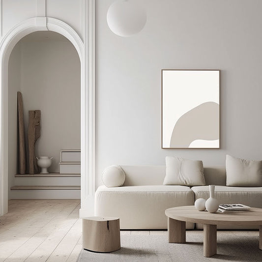 Handpainted Abstract Wall Art Painting Decorative Painting Aisle Corridor Mural Mooring Hanging Painting grey 31inx47in,No Frame