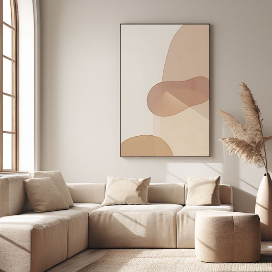 Handpainted Abstract Wall Art Painting Decorative Painting Aisle Corridor Mural Mooring Hanging Painting white grey 31inx47in,No Frame