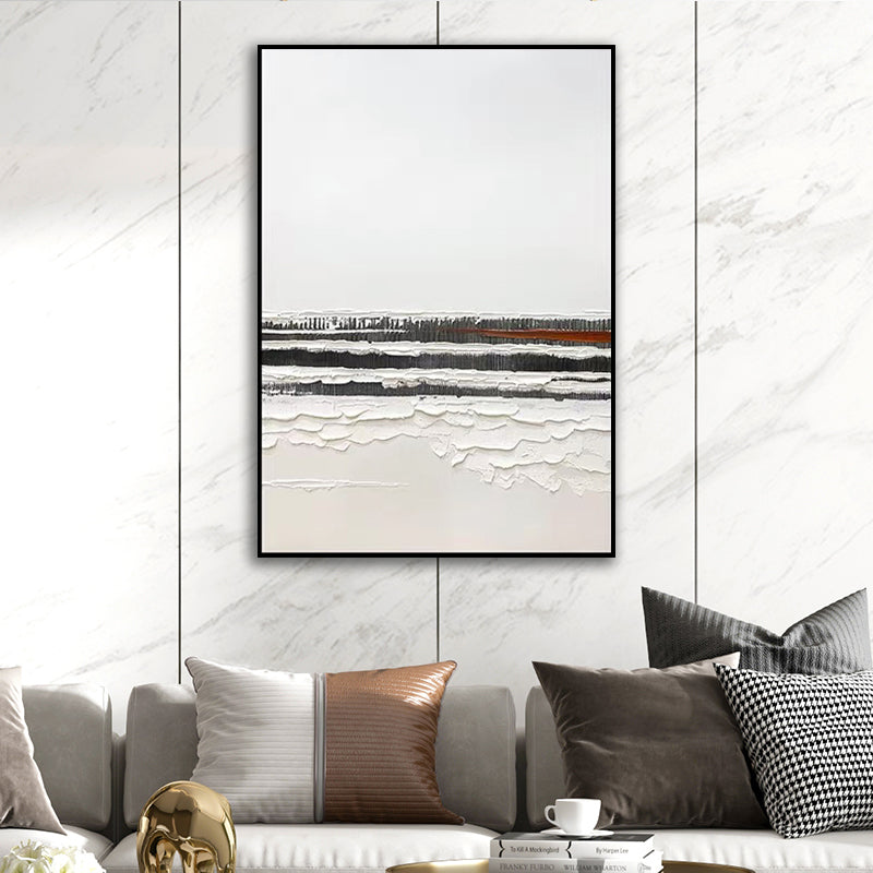 Hand Painted Abstract Oil Painting Modern Nordic Living Room Sofa Bedroom Paintings Corridor Vertical Decorative Painting ,31inx47in,No Frame
