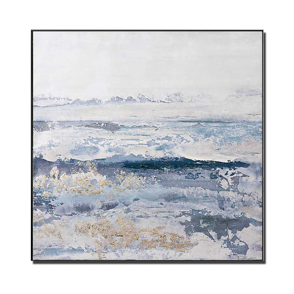 Modern Canvas Wall Art For Home Decoration  Hand Painted Large Abstract Paintings Picture For Living,31inx31in,No Frame